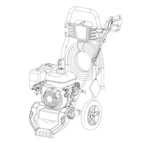 BRIGGS AND STRATTON Pressure Washer 020828-00 - Model Identification Image